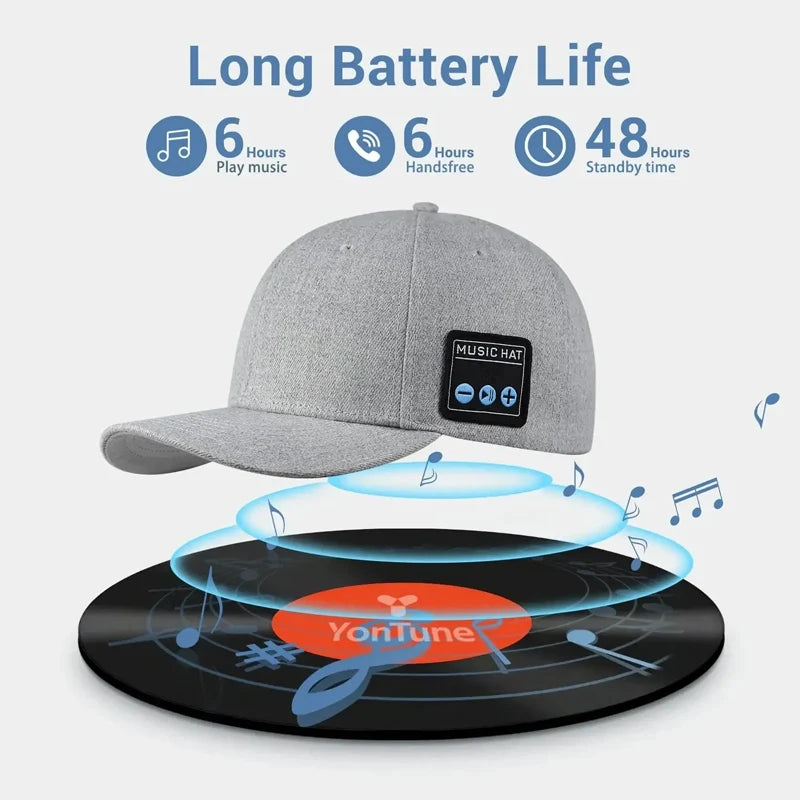 Fashion Bluetooth 5.0 Headphones Headset Baseball Cap Wireless Summer Hats With Stereo Earphone Mic Outdoor Hands-free Earbuds