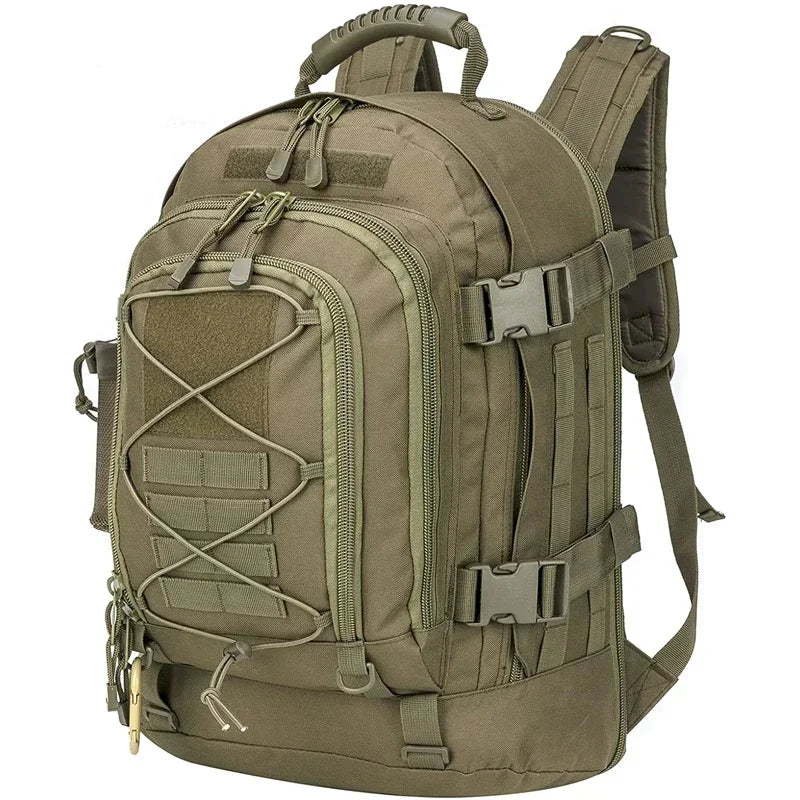 LQARMY 60L Military Tactical Backpack Army Molle Assault Rucksack Outdoor Travel Hiking Rucksacks Camping Hunting Mochila Hombre