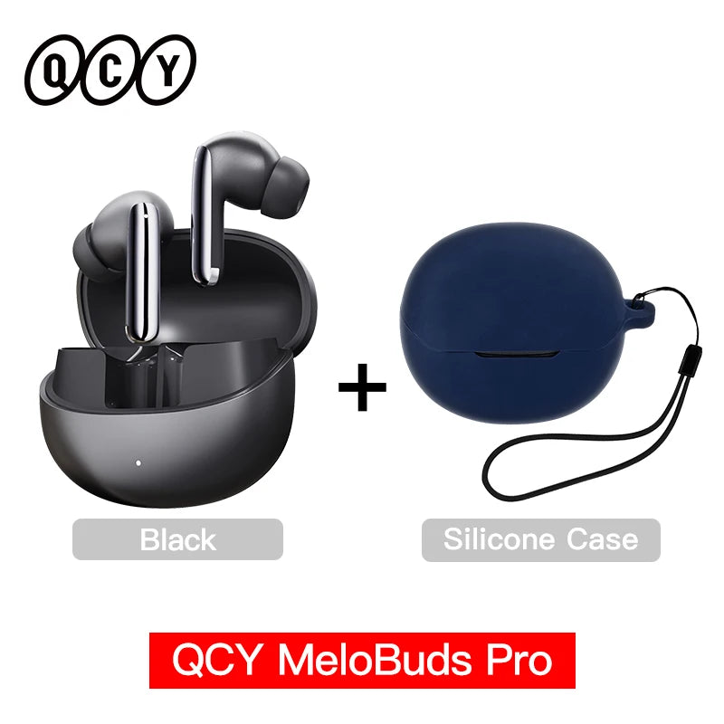 QCY MeloBuds Pro ANC Wireless Bluetooth Earphones 46dB Hybrid ANC Hi-Res LDAC Bluetooth 5.3 Earbuds 6 Mic 34H Playtime