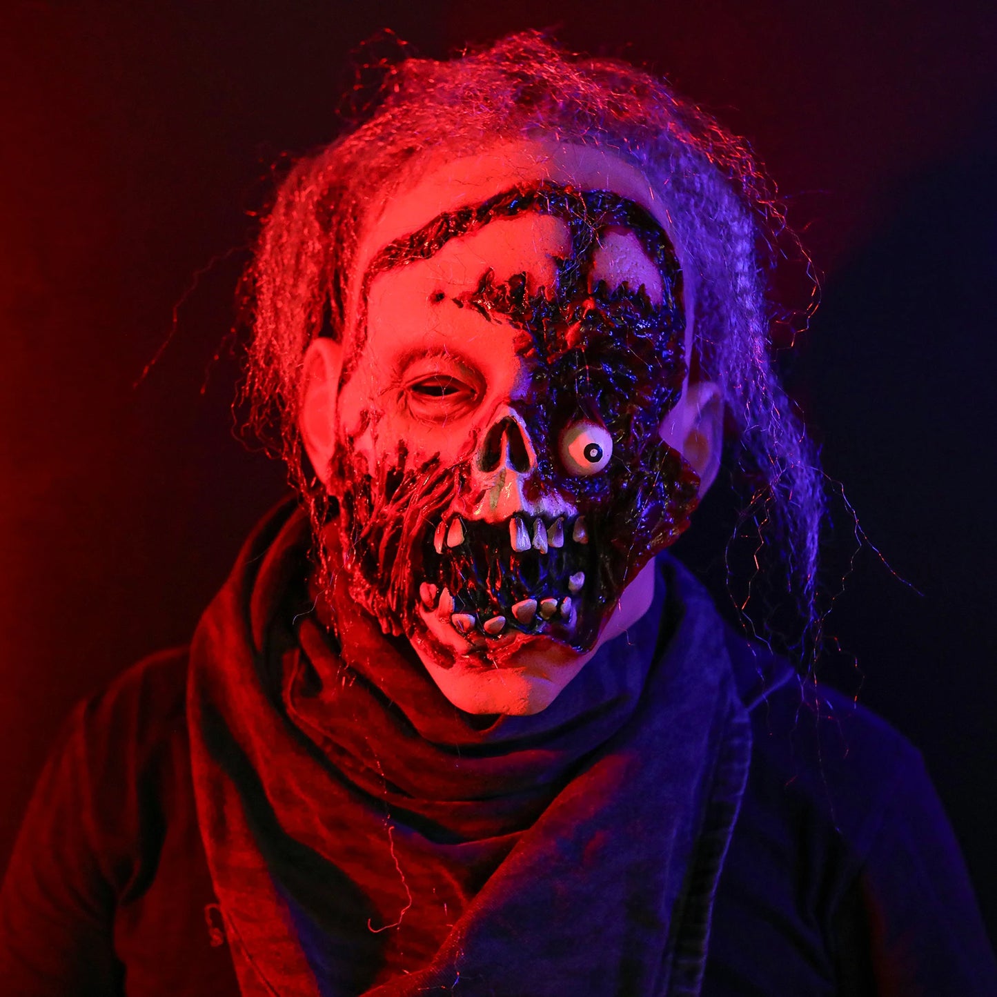 Creepy Old Man Halloween Mask Realistic Latex Scary Face
