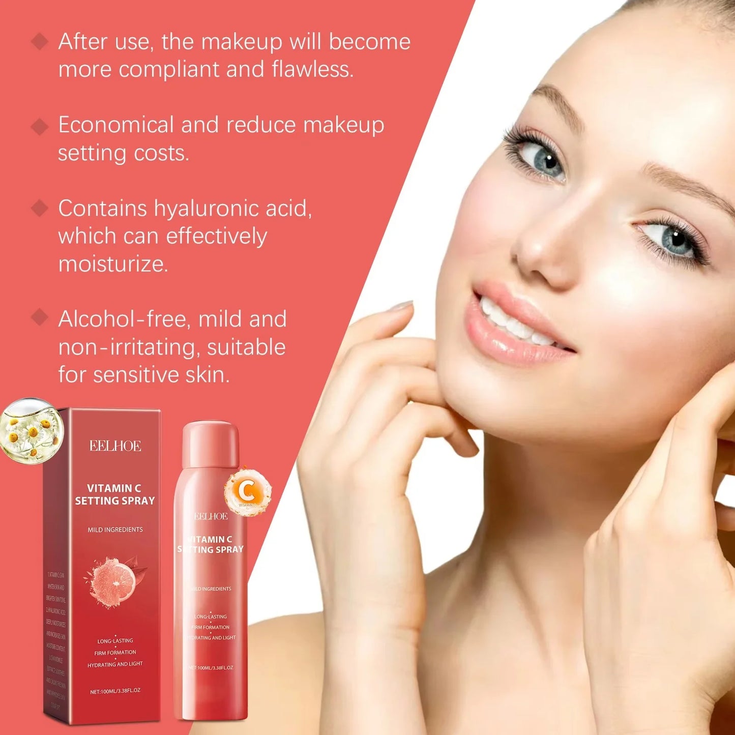 Hydrating Vitamin C Makeup Setting Spray Oil Control