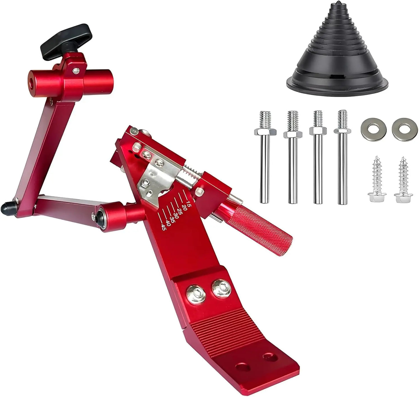 Lawn Mower Blade Sharpener - Updated Ball Bearing Manufacturing Handle, Suitable for Right and Left Hand Blades