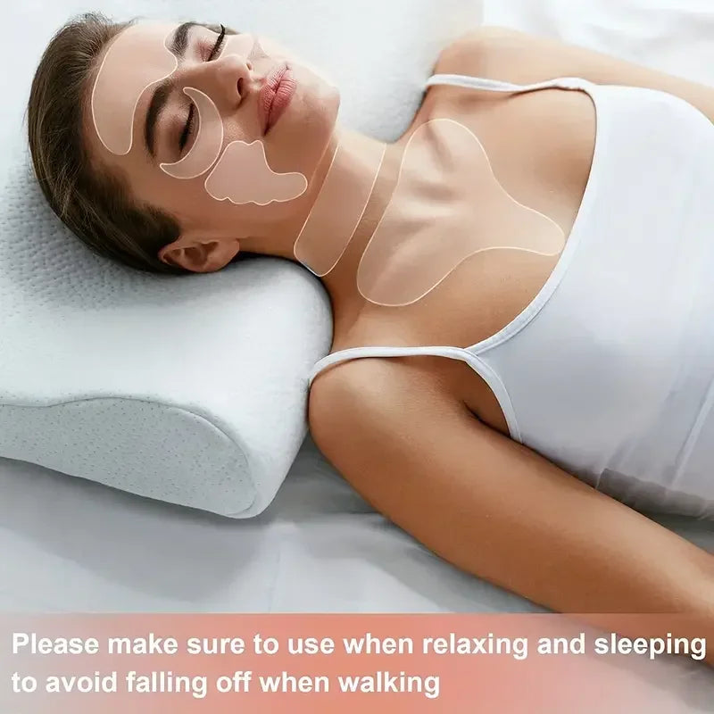Reusable Silicone Anti-Wrinkle Pad Patch Face Neck Wrinkle Removal Patch Pad Facial Skin Lift Anti Aging Facial Beauty Tools