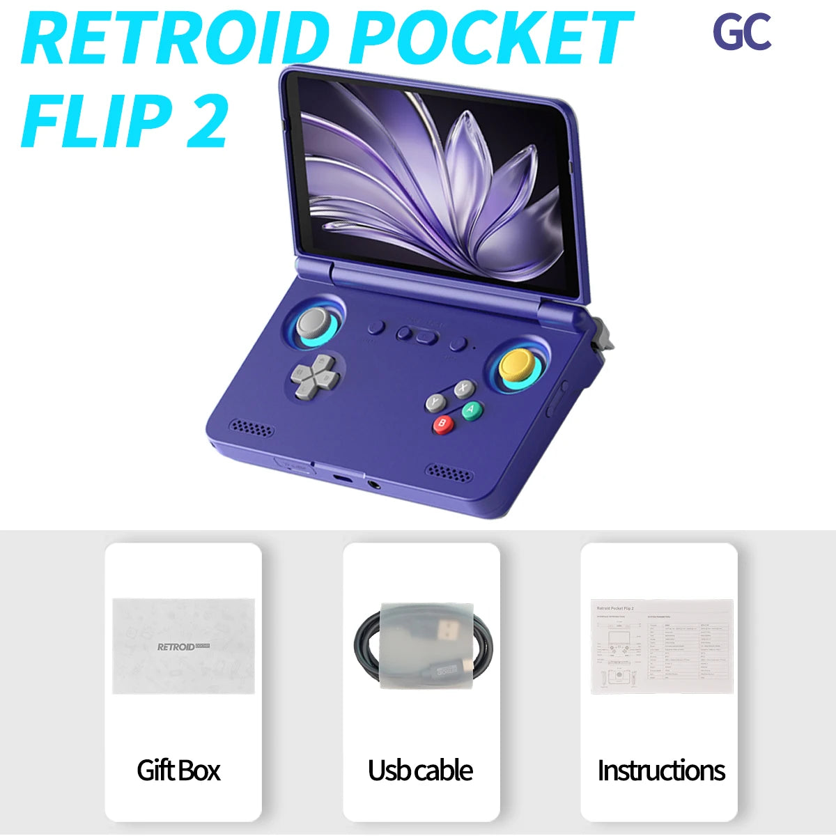 Retroid Pocket Flip2 Android13 Five Point Five Inch AMOLED