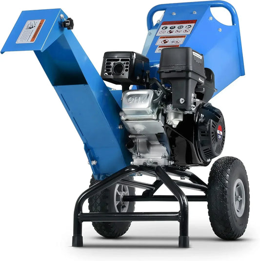 Wood Chipper Shredder Mulcher Heavy Duty 7 HP Gas Powered
