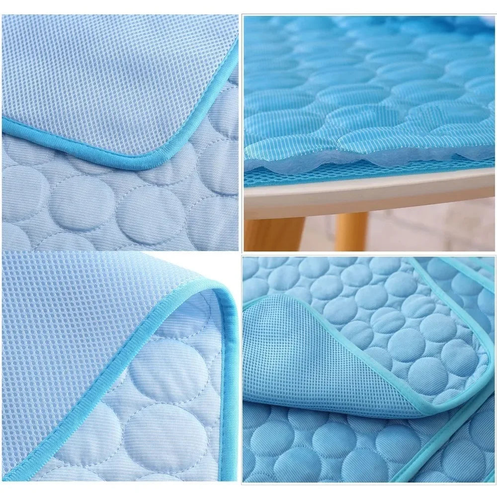 Pet Summer Cooling Pad Self-Cooling Ice Silk Pet Bed Dog Cat Nest Breathable Cooling Cooling Sleeping Pad Cat crates Litter mat