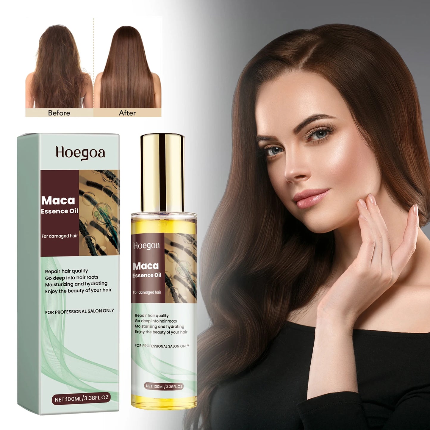 100ml Protein Leave-In Hair Care Herbal Extract Moisturizing Deep Gentle Hair Care Oil Suitable For Dry And Damaged Hair