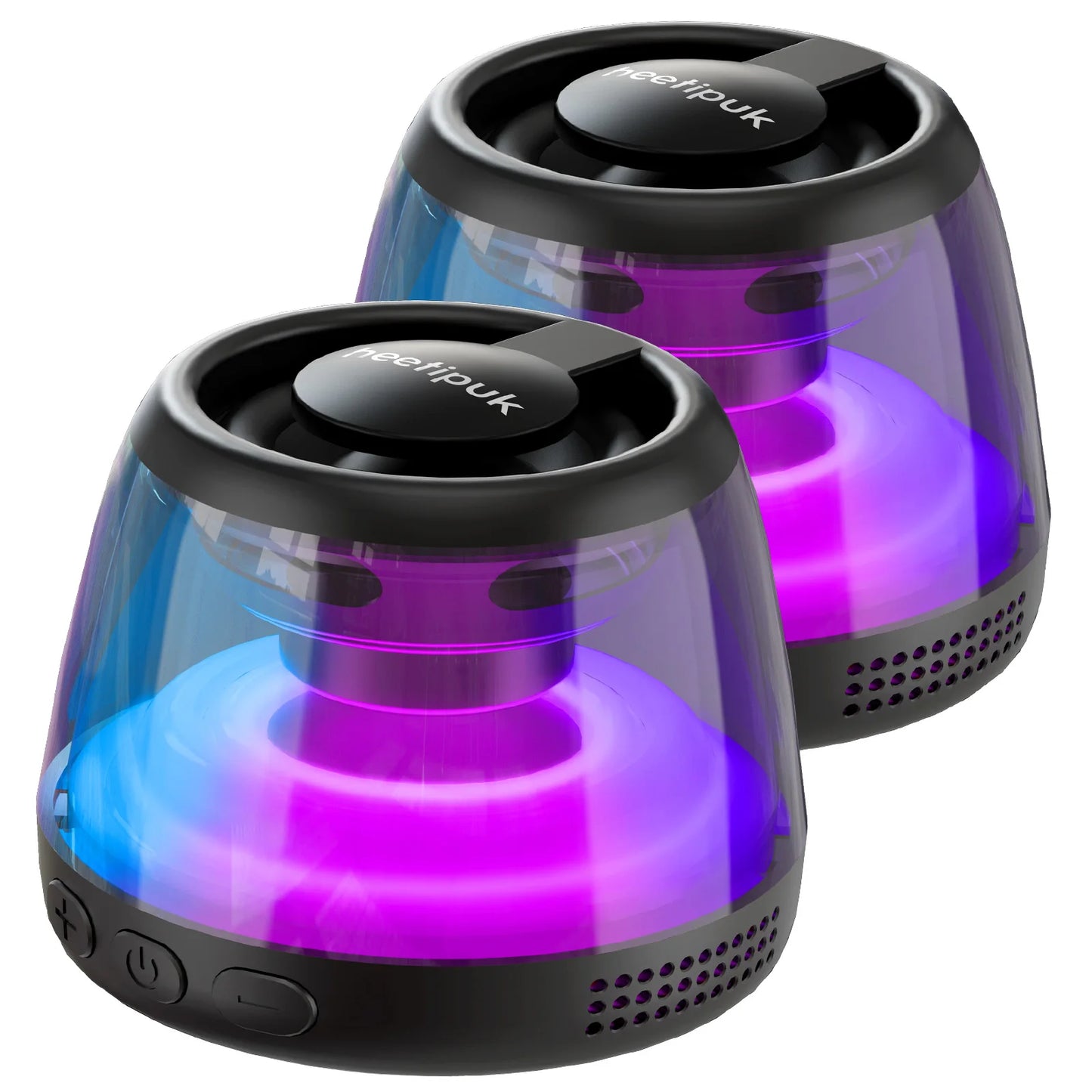 Cyber Style Magnetic Wireless Mini Speaker, 5.1 Surround Sound, High Definition Audio, Dual Stereo Bass,USB Type-C Charging,