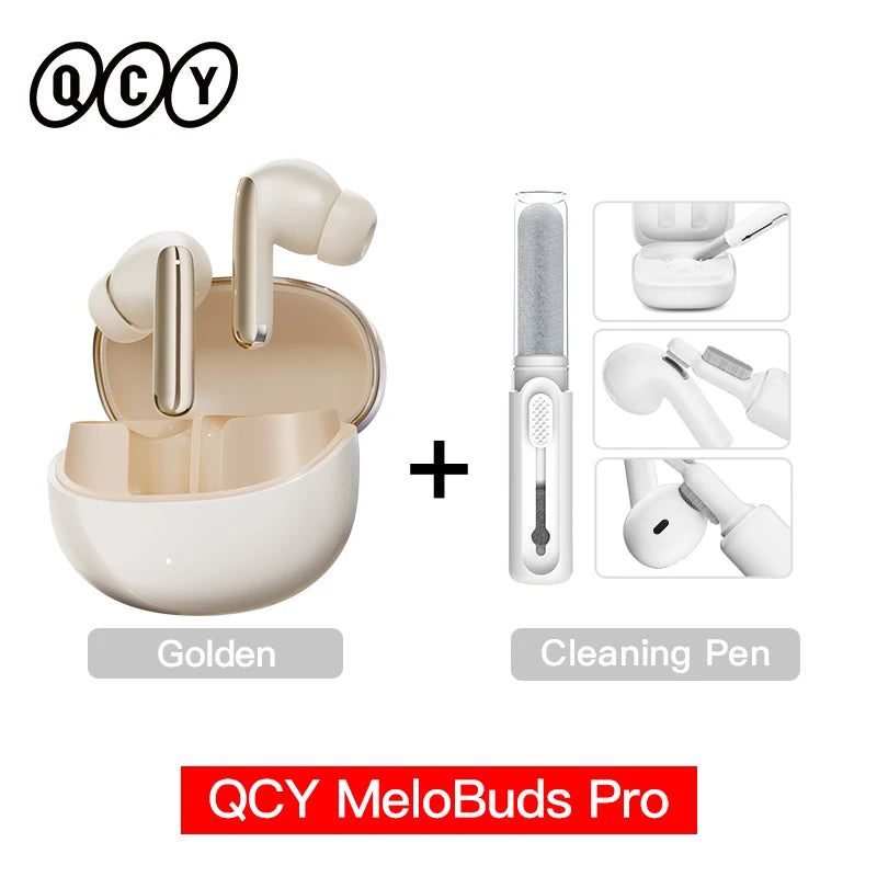 QCY MeloBuds Pro ANC Wireless Bluetooth Earphones 46dB Hybrid ANC Hi-Res LDAC Bluetooth 5.3 Earbuds 6 Mic 34H Playtime