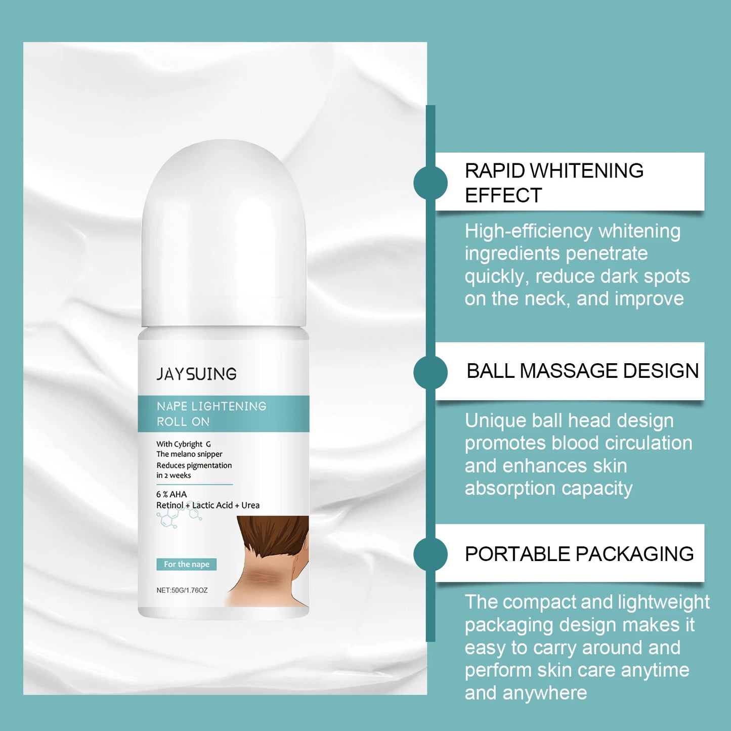 Neck care ball Reduce fine lines on the neck, brighten the skin, massage and nourish the neck, moisturize and care for the neck