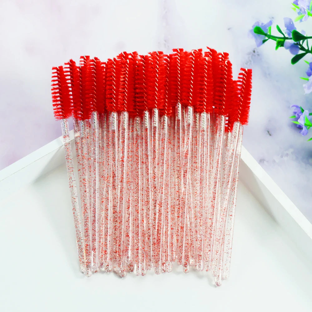 Brushes Eyelashes ExtensionsSupplies Makeup Brush Disposable Mascara Wands Applicator Lash Scrub