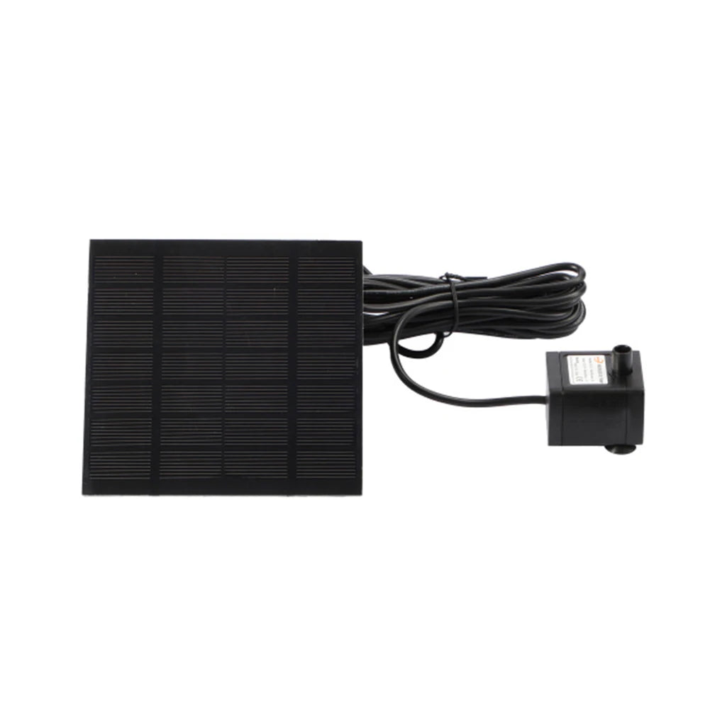 Solar Water Fountain Pump with Nozzles Solar Fountain Pond Pump Kit Solar Water Pump Kit for Garden Pool Pond Aquarium Fountain