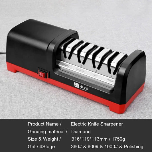 4 Stage Diamond Electric Knife Sharpener TG2102 2800RPM 18W