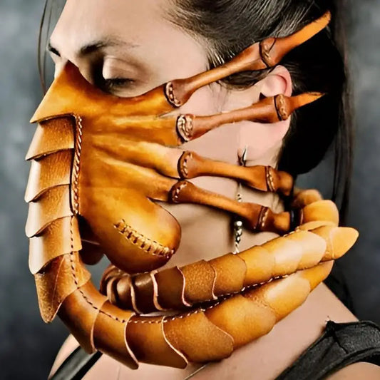 Scary Predator Nylon Half Face Mask Halloween Party Cosplay