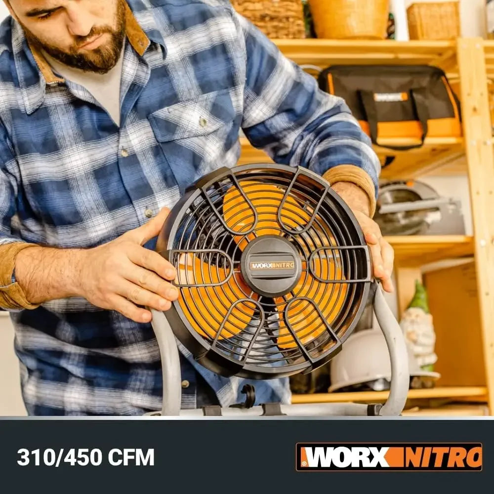 Nitro WX095L 20V Power Share Cordless Work Fan with Ready Charge
