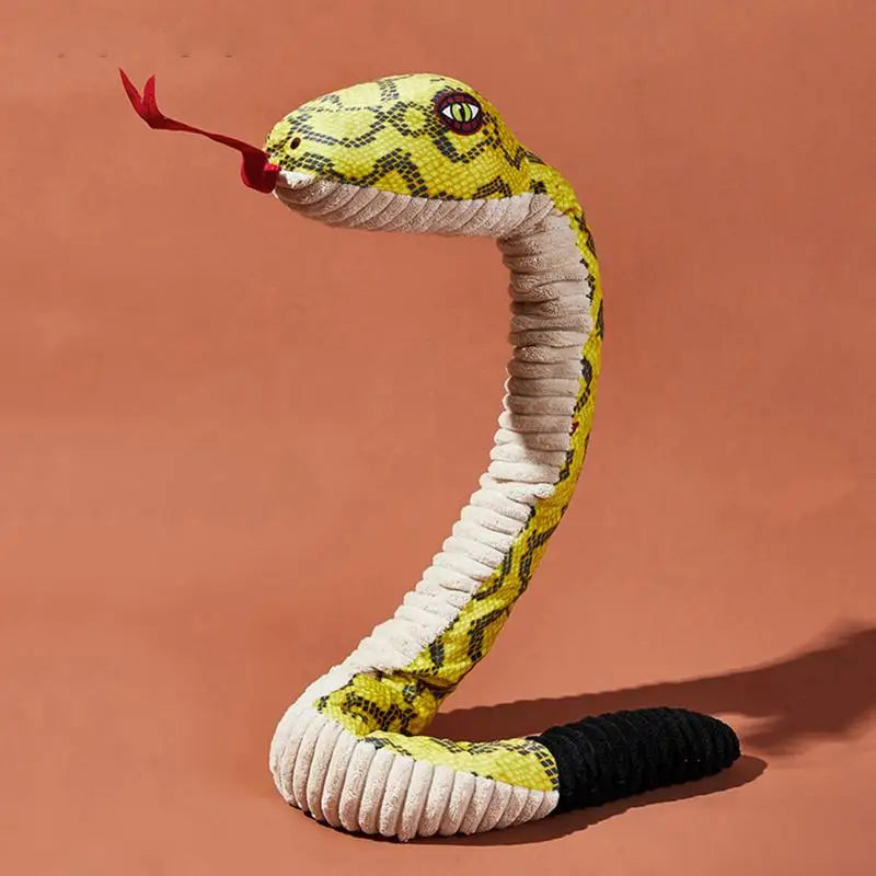 Snake Shape Dog cat Squeaky Toys  Chewing Toy Stuffed Animal Bite-resistant Sounding Paper tearing Toy Pet Supplies