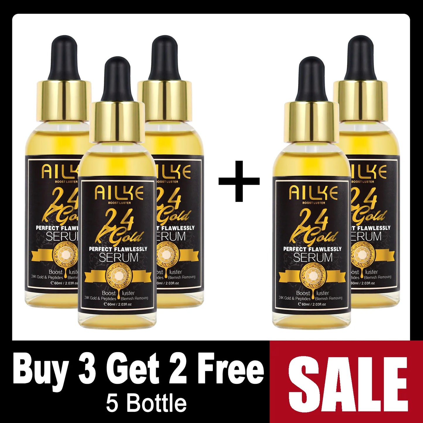 AILKE 24k Gold Perfect Flawlessly Soap, Brighten Skin, Oil Control, Exfoliating, Long-Lasting Scent, For Face & Body, 200g/7 oz