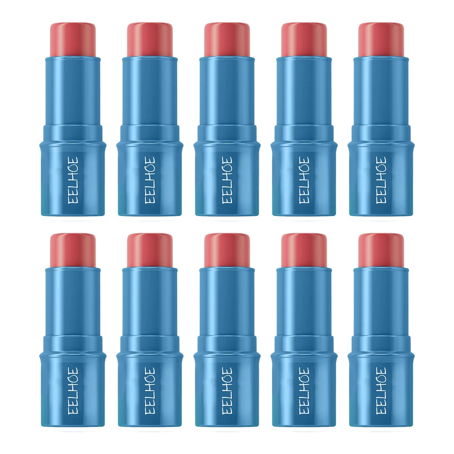 EELHOE Multipurpose Blush Stick Natural Long Lasting Makeup Effect Easy Color Rouge Non-Removing Matte Silky for All Skin Color