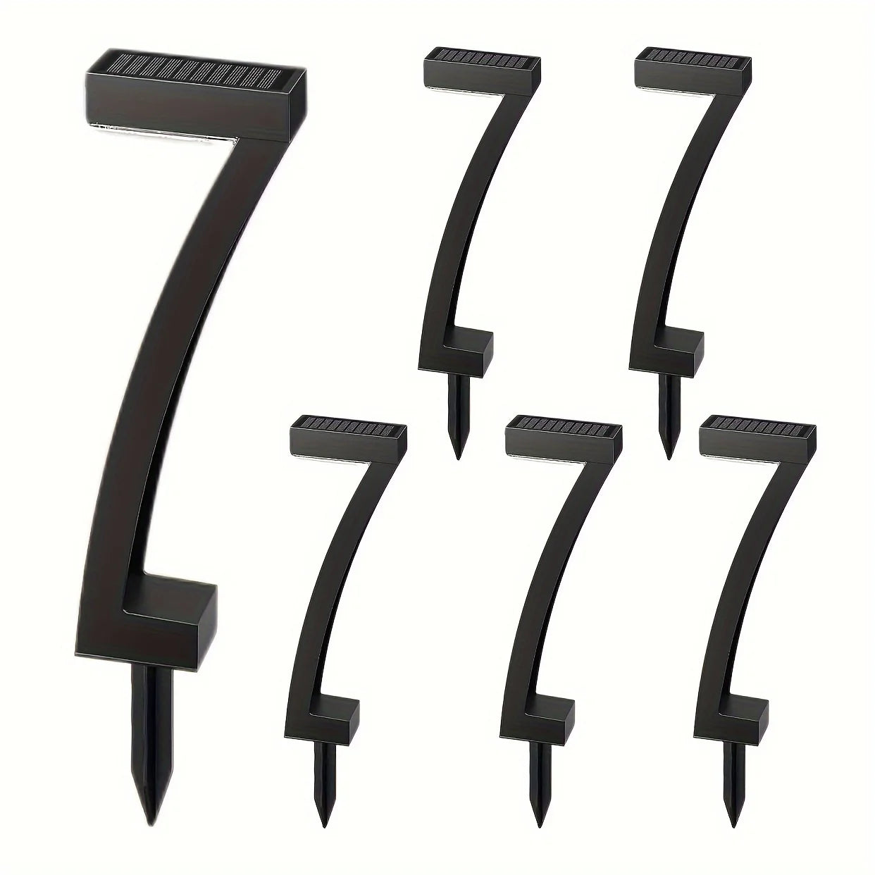 6Pack Bright Solar Outdoor Lights Pathway 12H Garden Yard Walkway