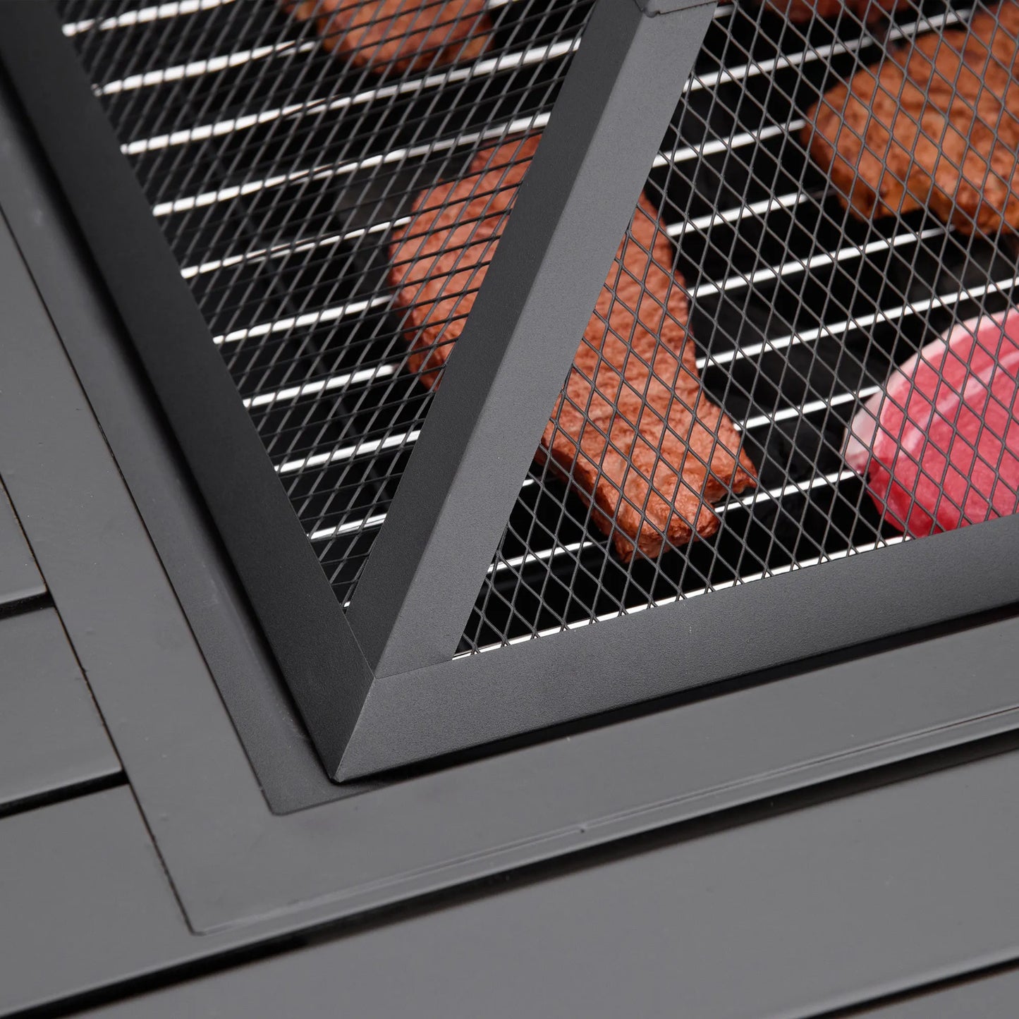 34 X 32 Outdoor Fire Pit with Grill Table and Accessories for Backyard