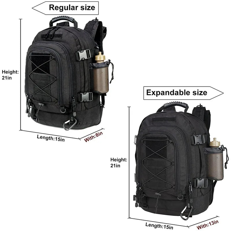 LQARMY 60L Military Tactical Backpack Army Molle Assault Rucksack Outdoor Travel Hiking Rucksacks Camping Hunting Mochila Hombre