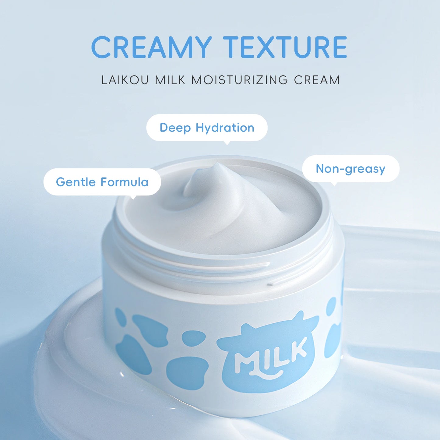 Laikou Milk Skincare Set Travel Kit Softening Serum Cream