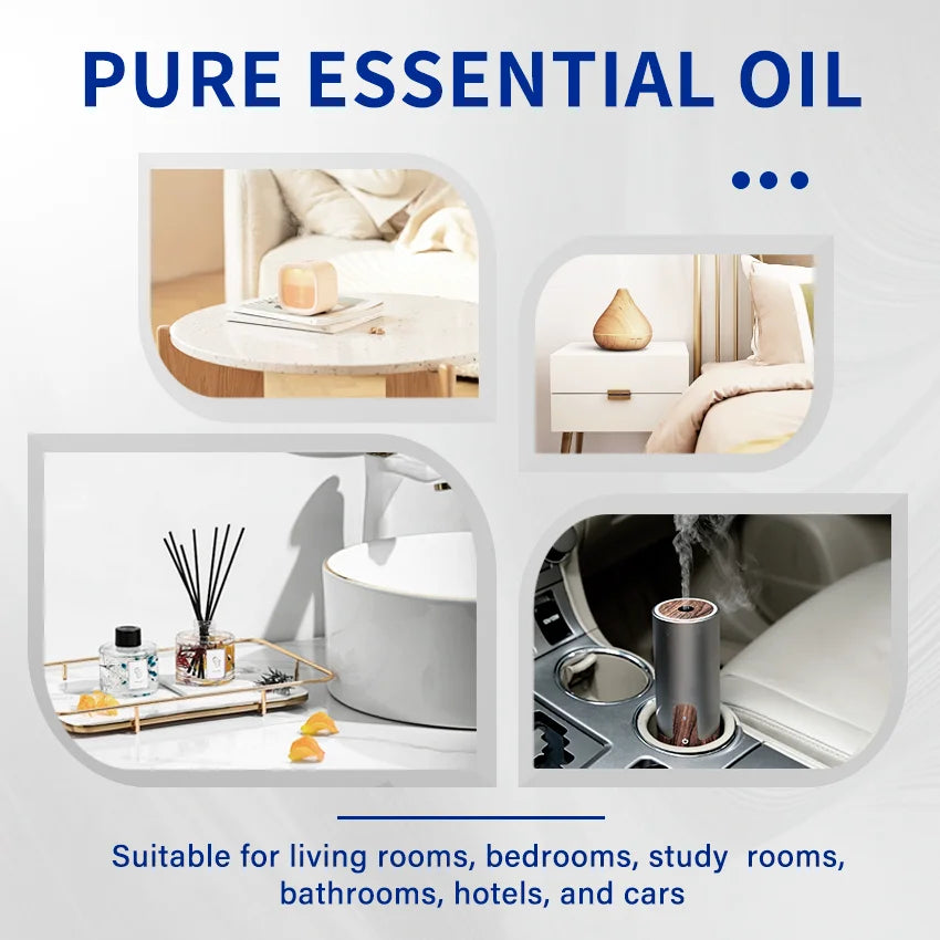 HIQILI Woody Fragrance Oils Set TOP 6PCS 10mL Gift for Diffuser Candles Soaps