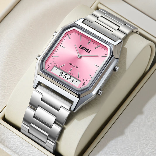 Skmei Fashion Analog Watch Luminous Dual Display Quartz