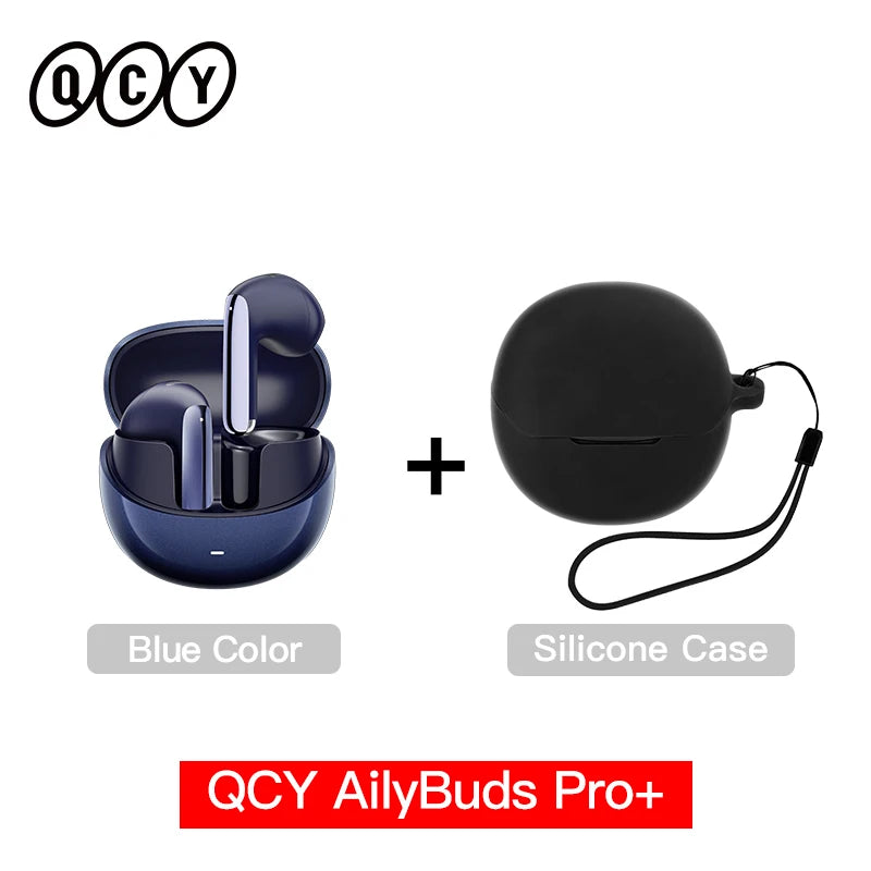QCY HT10 AilyBuds Pro+ ANC Wireless Earphone Al Audio Hi-res with LDAC Bluetooth 5.3 Earbuds Adaptive ANC Multipoint Connection