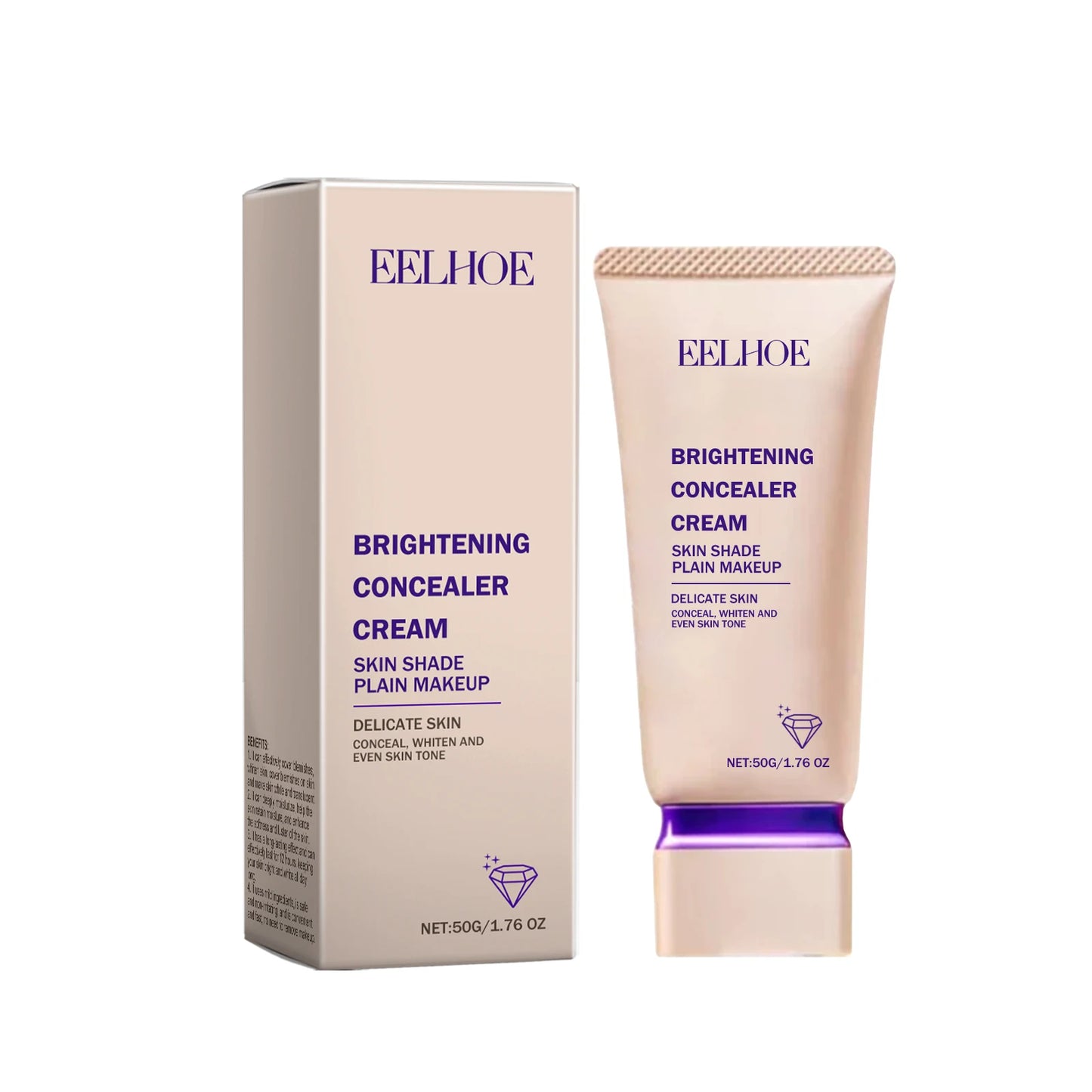 EELHOE Foundation Liquid Concealer Full Coverage Oil Control Skin Lightening High Coverage Face Foundation Waterproof Makeup