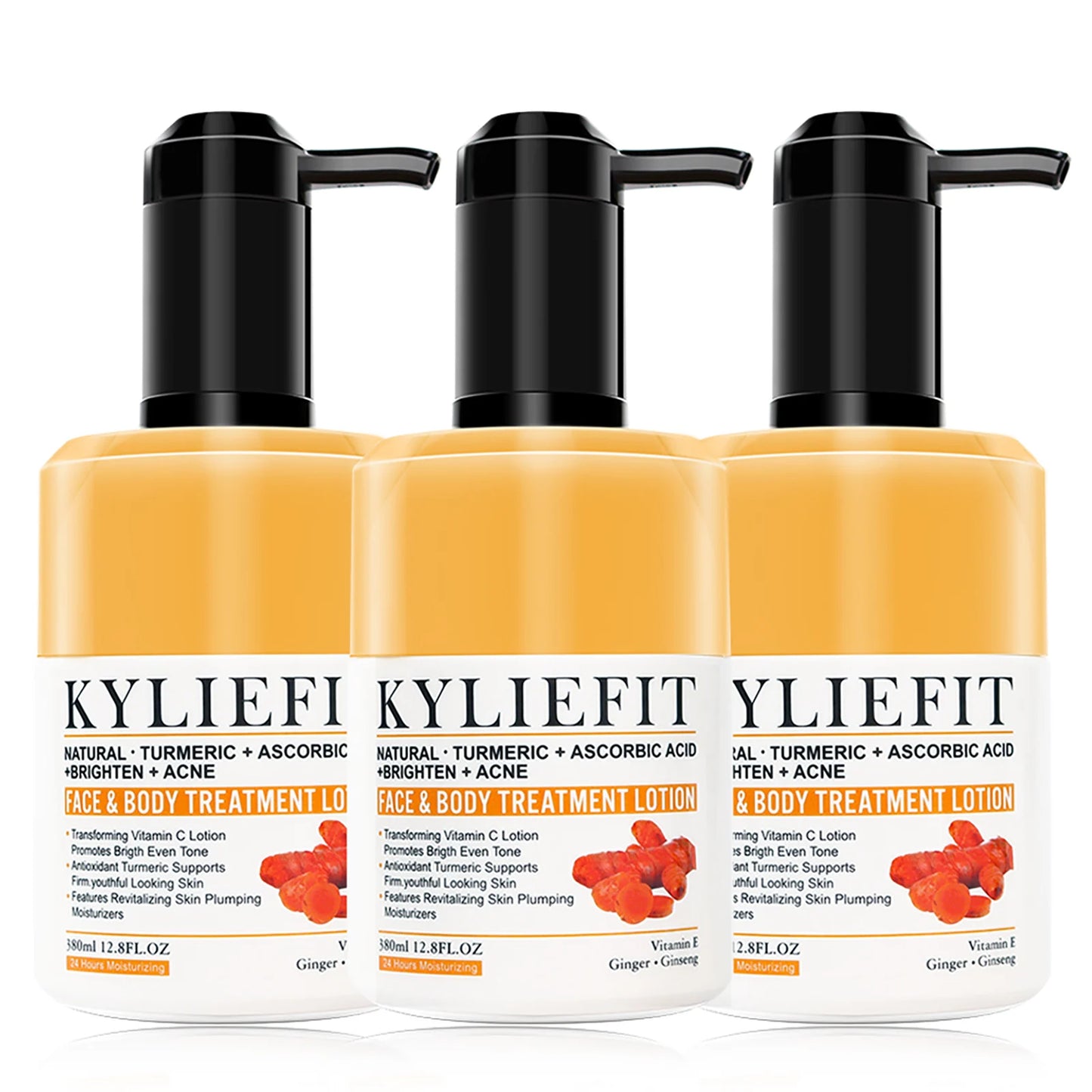 Organic Turmeric Skin Care Kit Brighten Remove Darkness Lighten Hydrate Exfoliate Even Skin Tone for Private Label