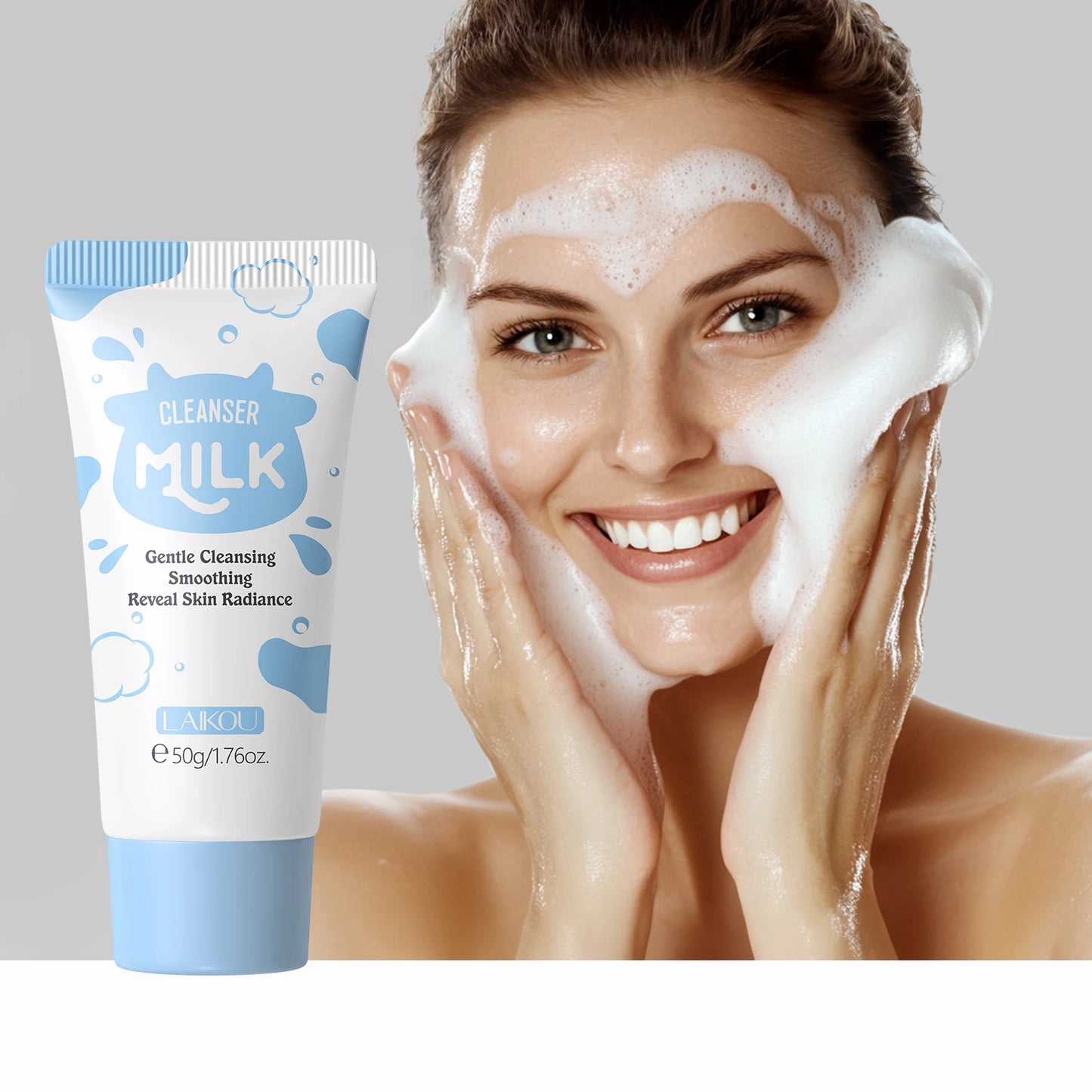 Laikou Milk Skincare Set Travel Kit Softening Serum Cream