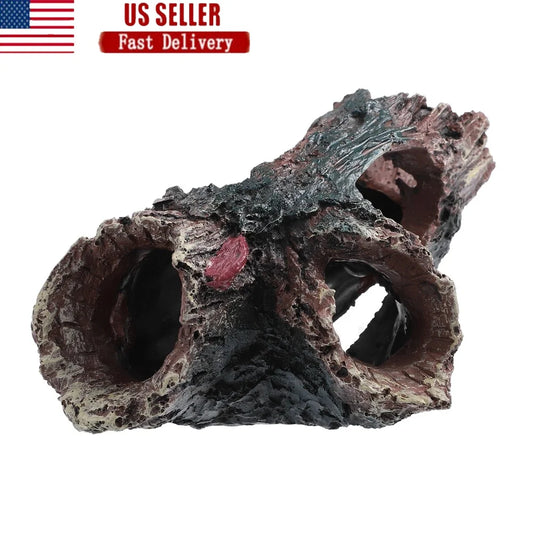 Aquarium Hollow Tree Trunk Ornament Resin Decoration