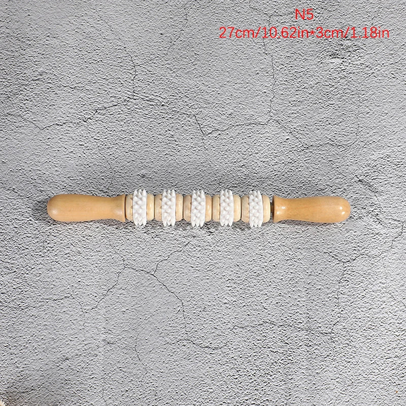 Wooden Massage Roller Portable Massage Tools For Face Neck Muscle Relax Head Foot Massager Stick Body Relaxation Beauty Health