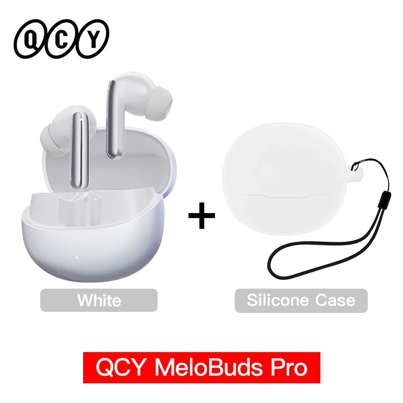 QCY MeloBuds Pro ANC Wireless Bluetooth Earphones 46dB Hybrid ANC Hi-Res LDAC Bluetooth 5.3 Earbuds 6 Mic 34H Playtime