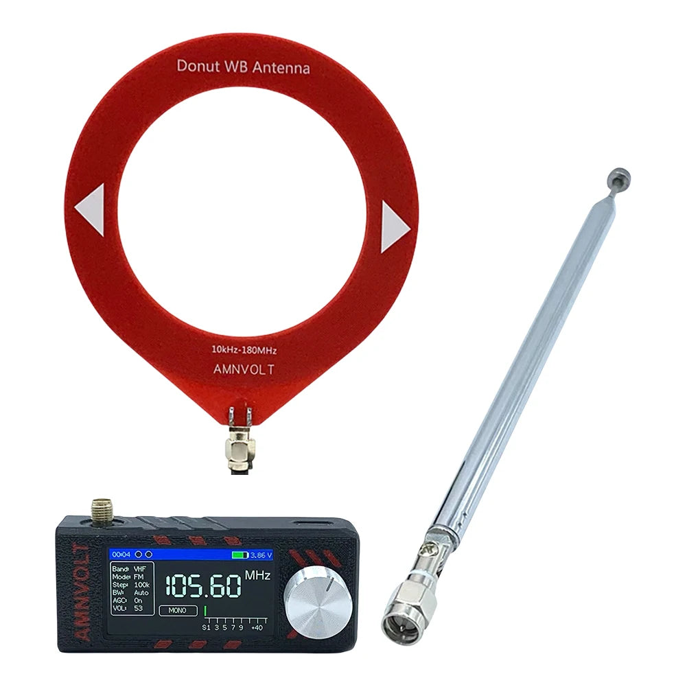 ATS MINI PRO 1.9 Inch SI4732 Pocket Mini Radio 0.5-108mhz LSB USB AM FM Radios HF SW MW VHF All Band Radio Receiver With Antenna