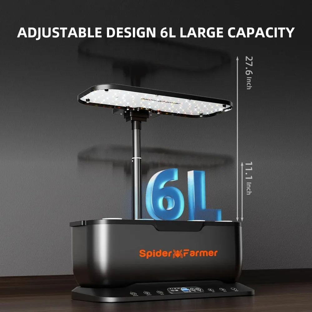 SmartG12 Hydroponics Growing System, 12 Pods Indoor Garden with 36W LED Grow Light Full-Spectrum, APP & WiFi Controlled