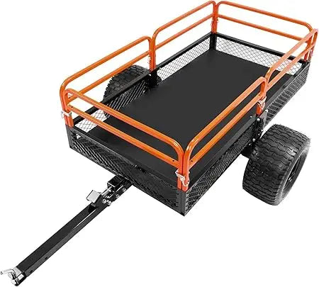 Heavy Duty ATV UTV Trailer Dump Cart 1500LBS Load Universal
