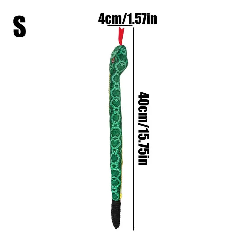 Snake Shape Dog cat Squeaky Toys  Chewing Toy Stuffed Animal Bite-resistant Sounding Paper tearing Toy Pet Supplies