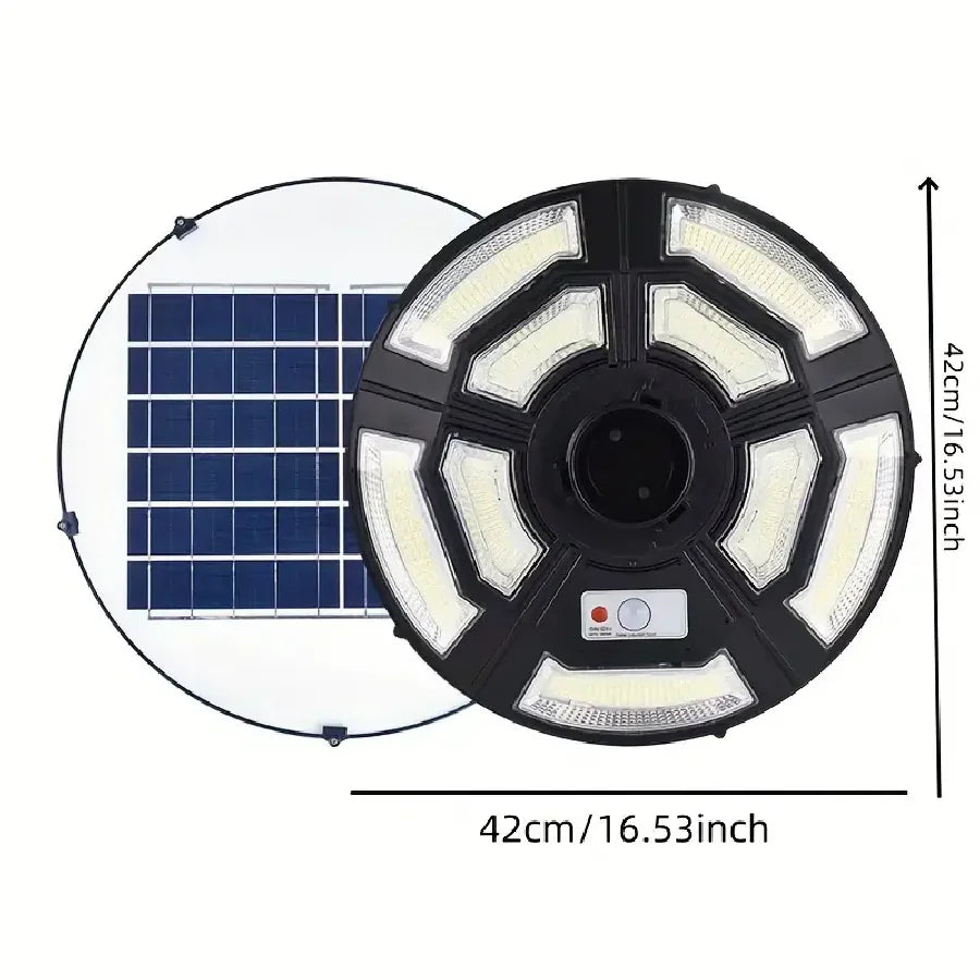 1PC 300W Solar Light, Solar Pole Light, Outdoor Lights,Dusk to Dawn, With Remote Control, 6500K White Light,  Pole Mounted only