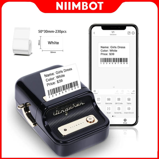 Niimbot B21 Mini Portable Thermal Printer Bluetooth Label