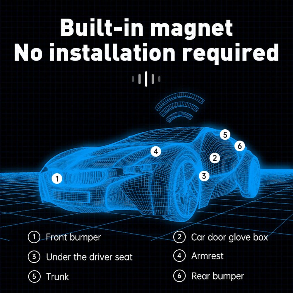 Smart Finder Locator Mini GPS Tracker Magnetic Real-Time Locator for Pets Vehicles Kids Bags Wallets