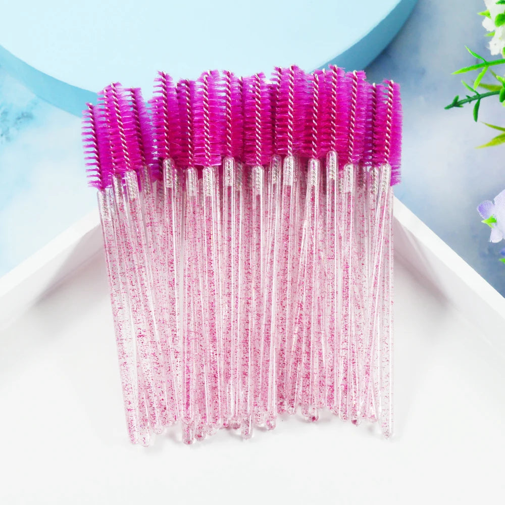 Brushes Eyelashes ExtensionsSupplies Makeup Brush Disposable Mascara Wands Applicator Lash Scrub