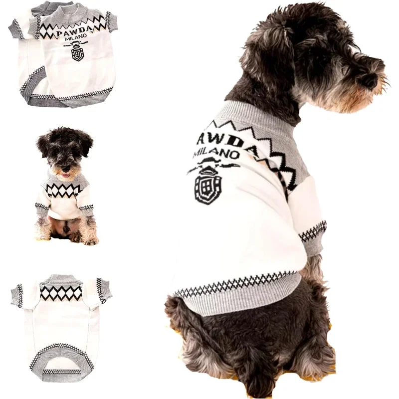 Designer Dog Clothes Sweater Shirt Outfit For Small Teacup XS Dogs Cute Fashion Collection