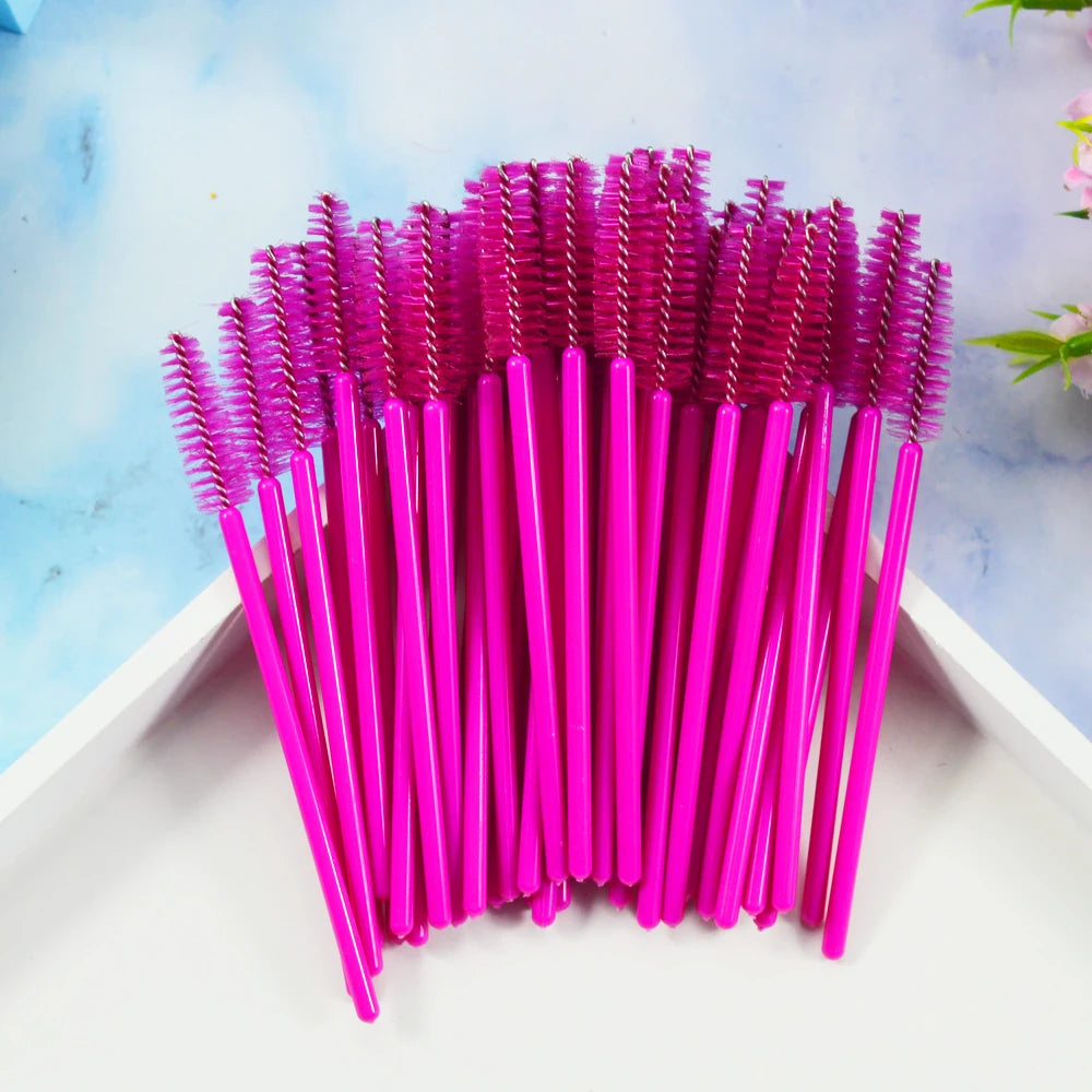 Brushes Eyelashes ExtensionsSupplies Makeup Brush Disposable Mascara Wands Applicator Lash Scrub