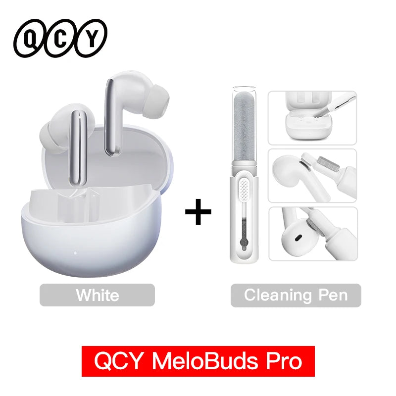 QCY MeloBuds Pro ANC Wireless Bluetooth Earphones 46dB Hybrid ANC Hi-Res LDAC Bluetooth 5.3 Earbuds 6 Mic 34H Playtime
