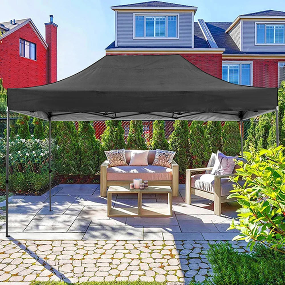 10x15 Heavy Duty Pop up Canopy Tent with 4 sidewalls Commercial Outdoor Canopy Wedding Party Tents for Wedding All Season Gazebo