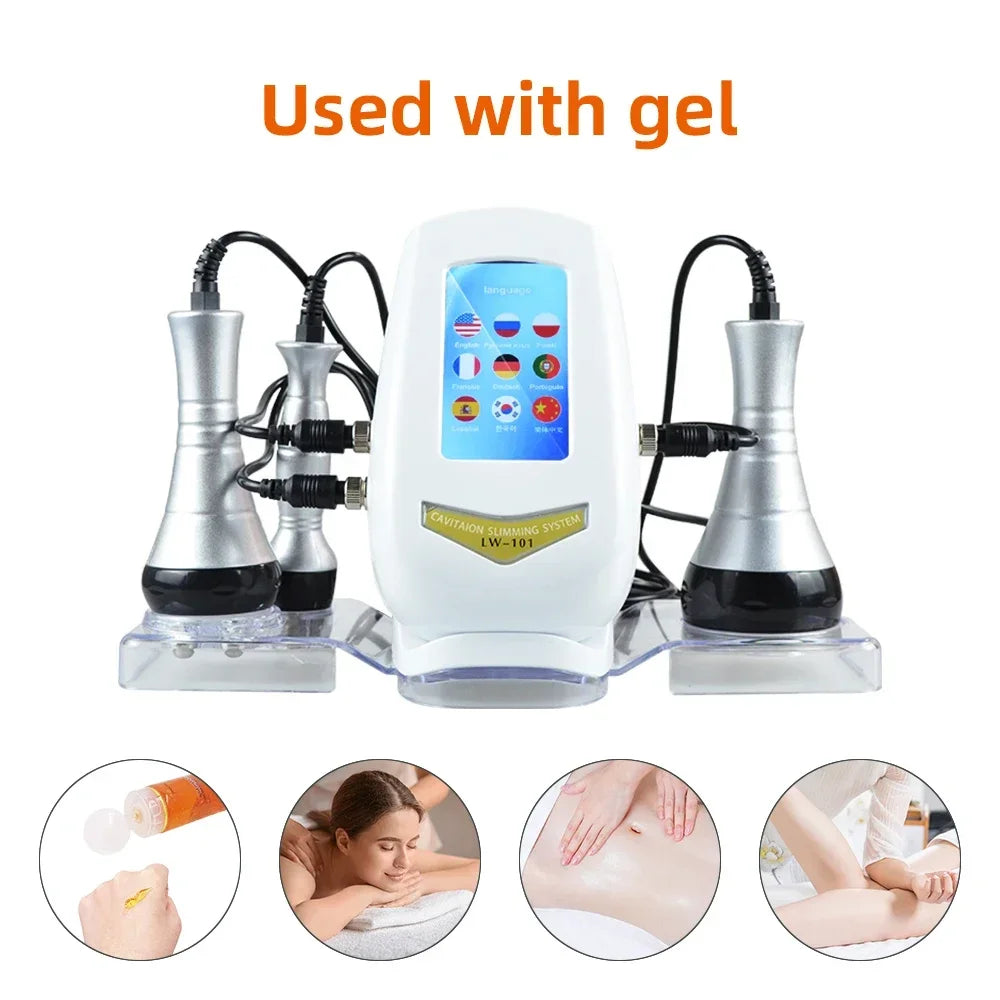 Miss Queeny 3-in-1 Vacuum 40K Slimming Cavitation Machine Skin Tightening and Anti Wrinkle Equipment