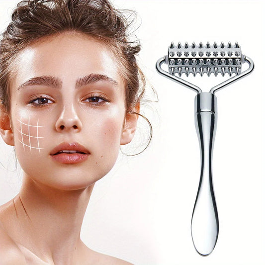 Stainless Steel Facial Massage Roller Gua Sha Tool For Face