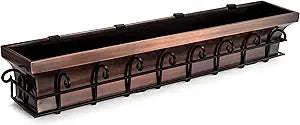 Rust Resistant Window Planter Box Stainless Steel Copper